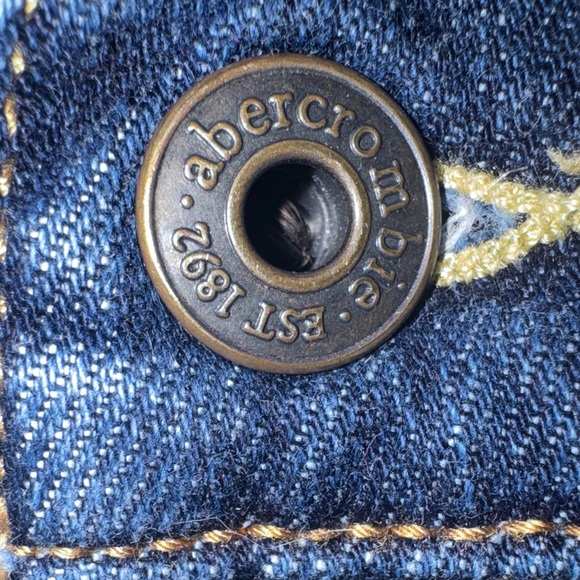 Abercrombie Girls Dark Blue Denim Skinny Jeans size 14 slim girls - Picture 4 of 10